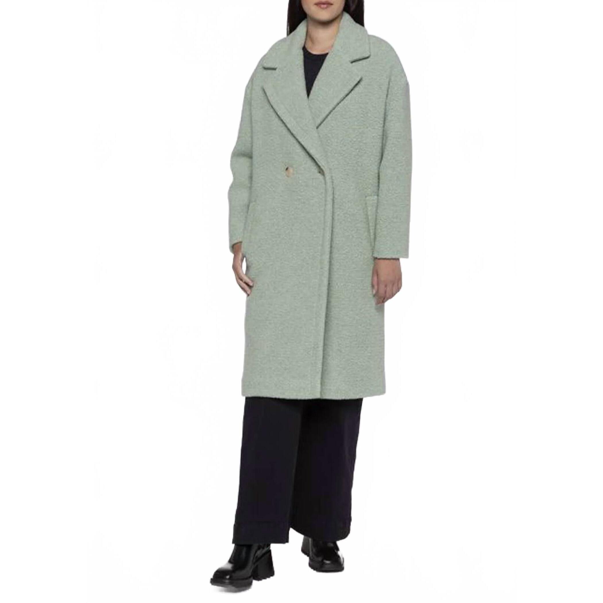New Maison Lener Surface Oversized Coat In Sage